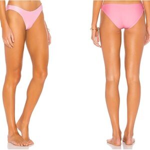 AMUSE SOCIETY Eileen Neon Pink Everyday Cheeky Bikini Bottom, XS